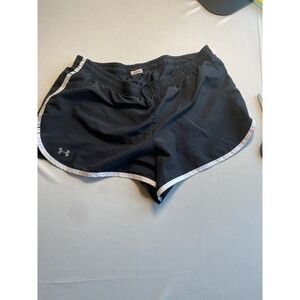 Under Armour Womens Fly By Running Shorts Size Medium M Black White Trim 2015